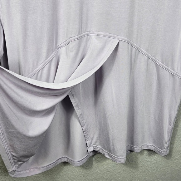 Lululemon Modal Silk Blend Tie Front Tee Lavender Womens Size 8? - Picture 3 of 8